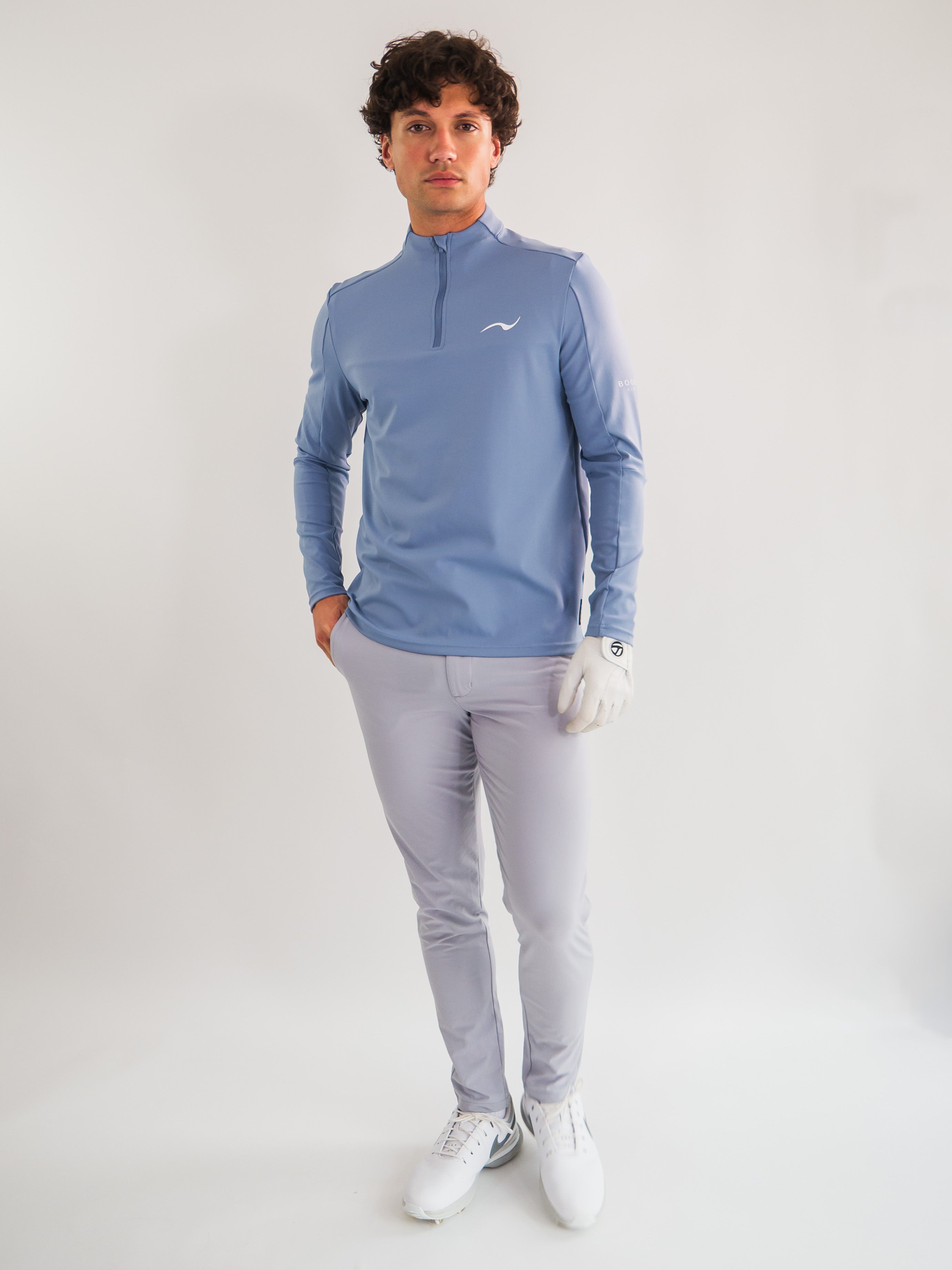 Azure Q Zip x Black Pant