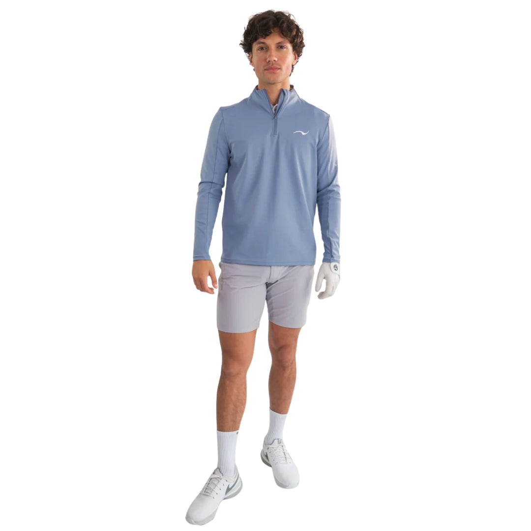 Bogey Club Quarter Zip Azure