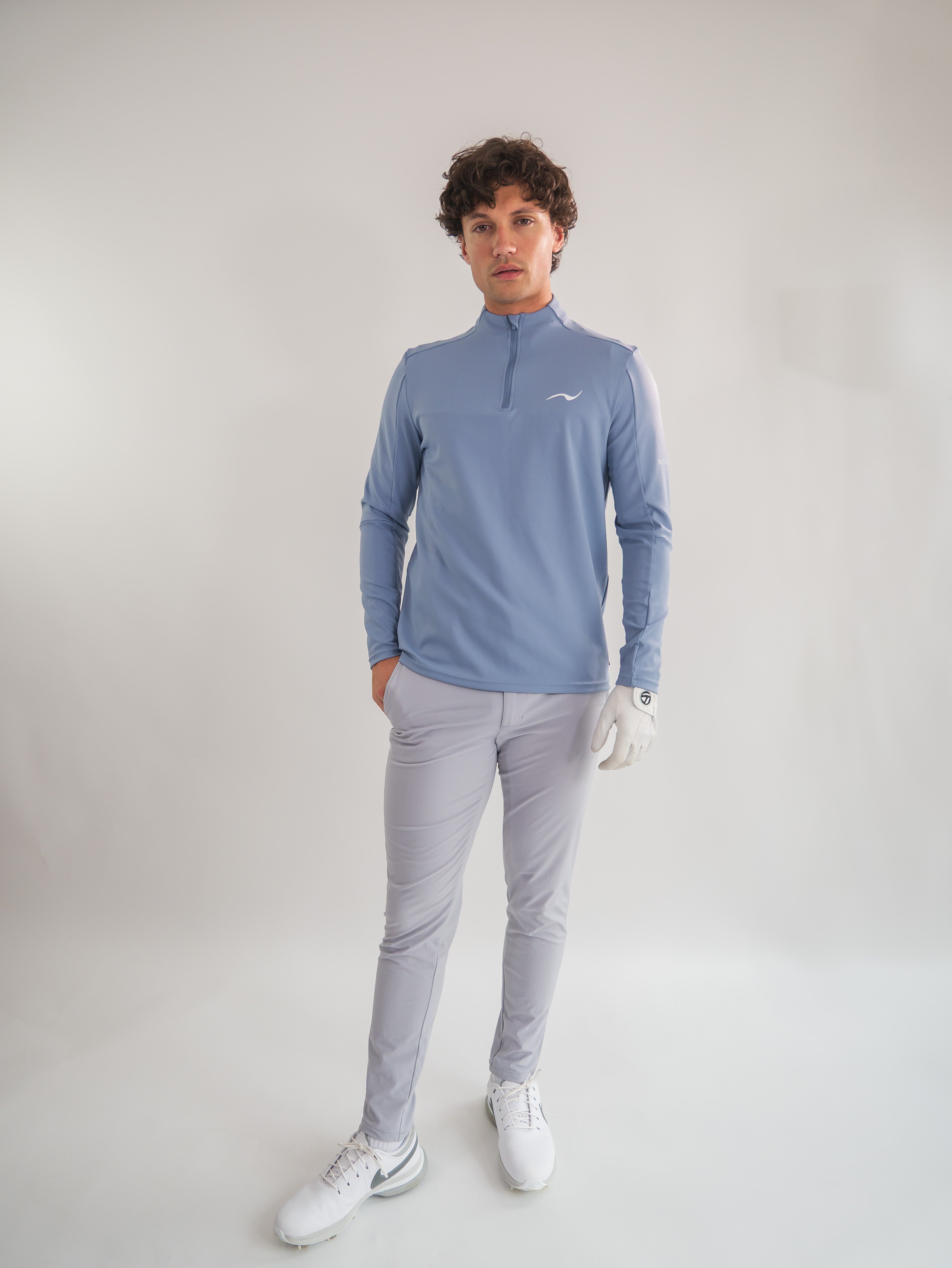 Bogey Club Quarter Zip Azure