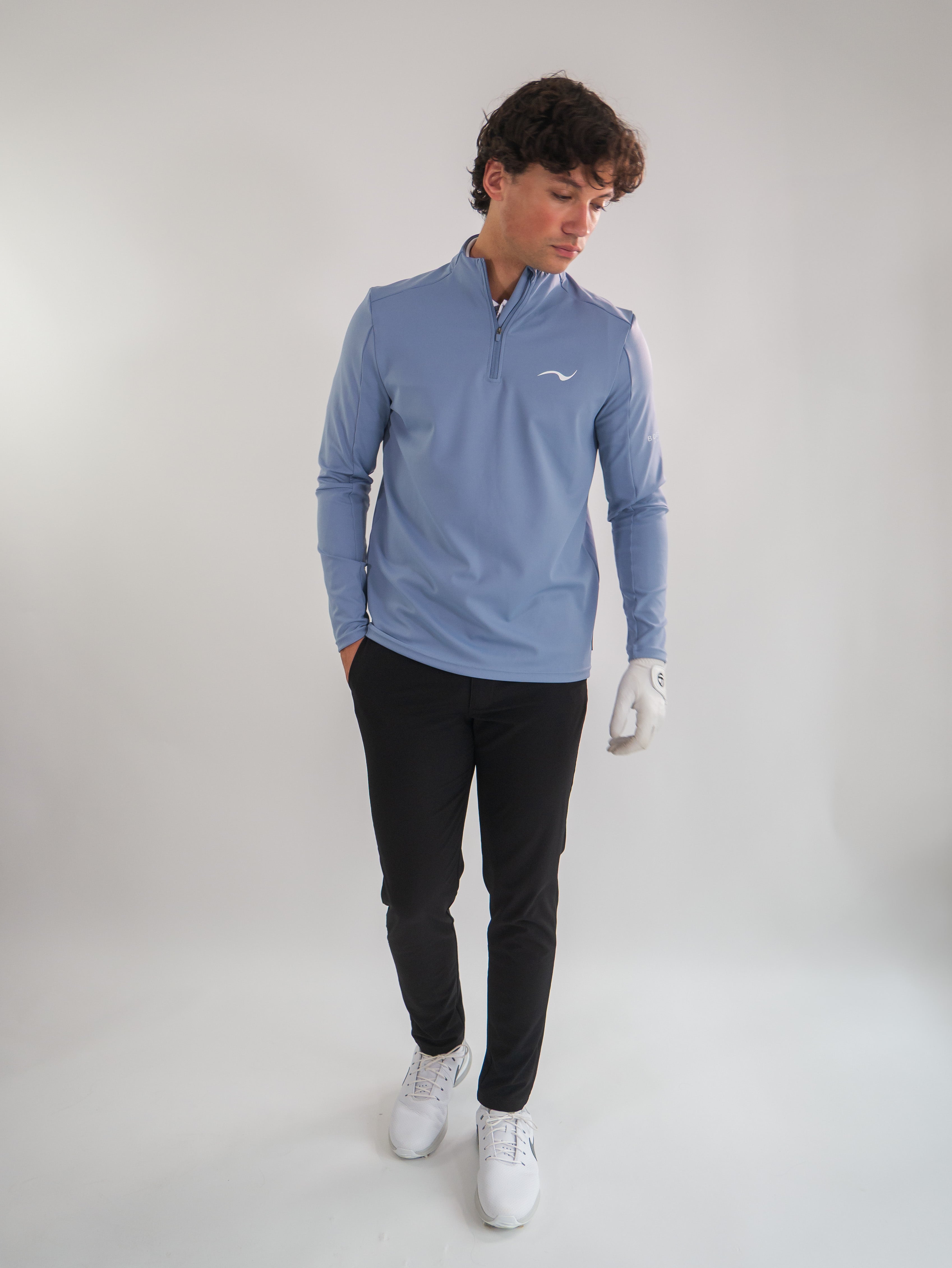 Azure Q Zip x Black Trouser