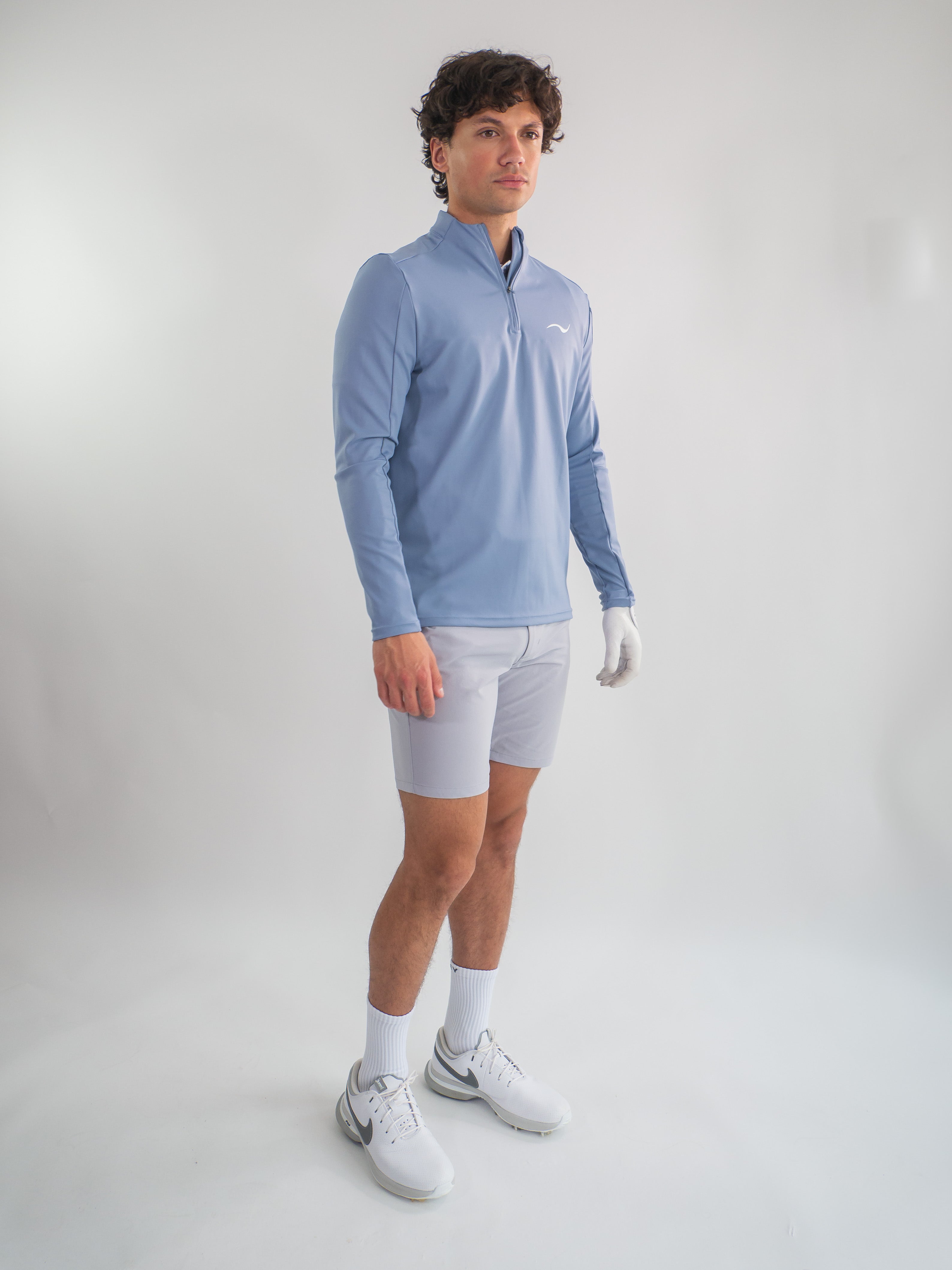 Bogey Club Quarter Zip Azure