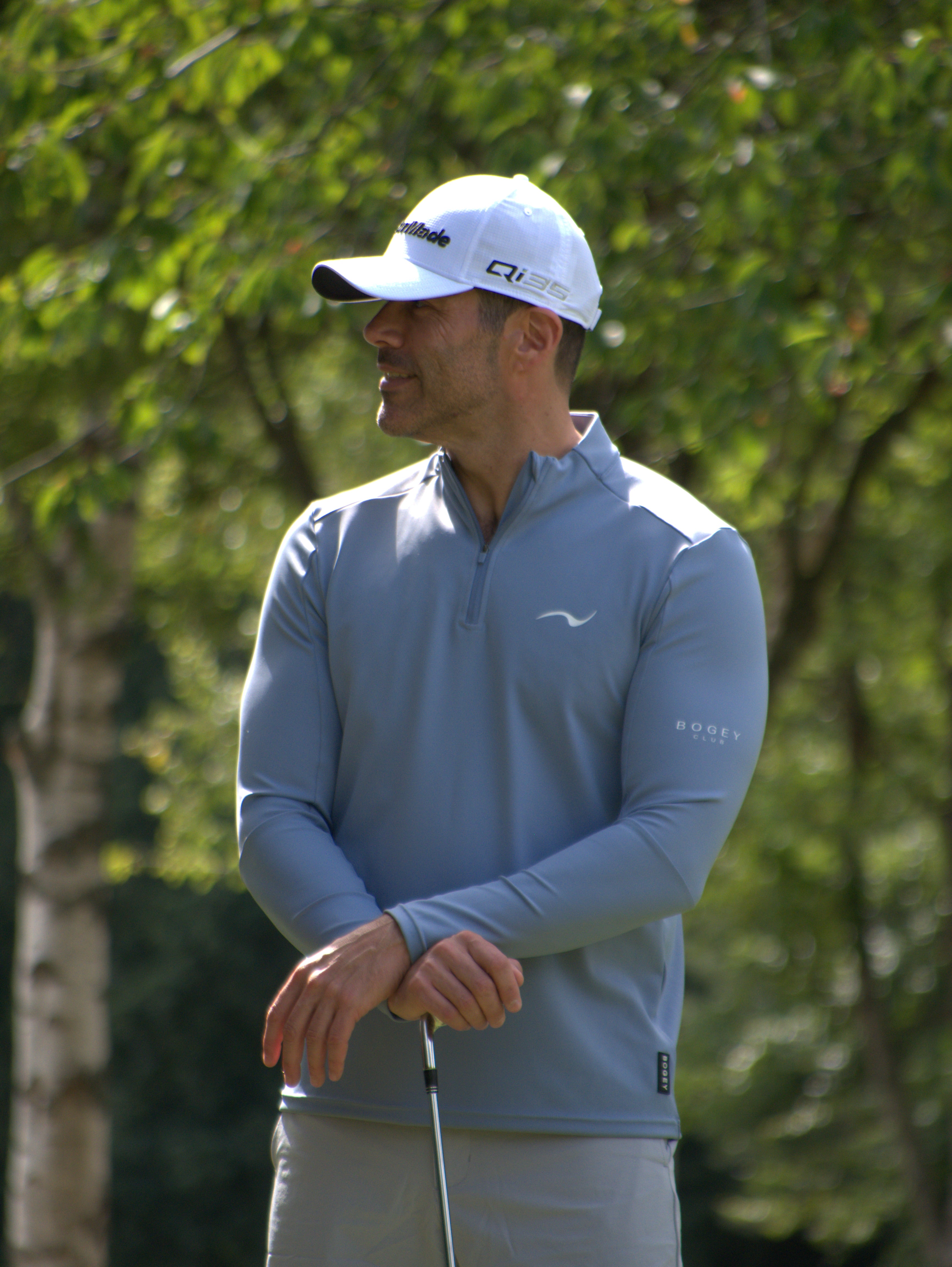 Bogey Club Quarter Zip Azure